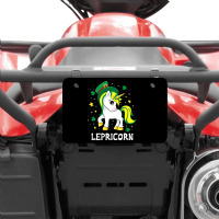 St Patricks Day Unicorn  Lepricorn Atv License Plate | Artistshot