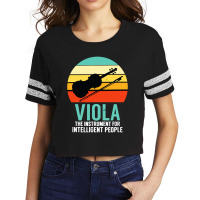 Viola The Instrument For Intelligent People Music Scorecard Crop Tee | Artistshot