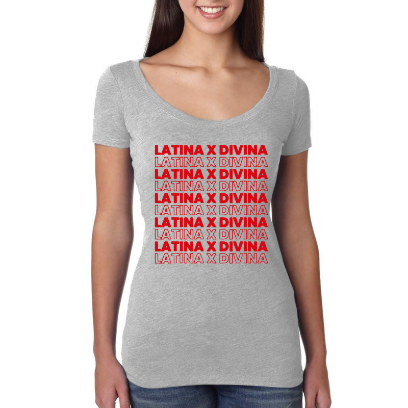 Latin Divine Printed T-shirt Women's Triblend Scoop T-shirt by patric9909 | Artistshot