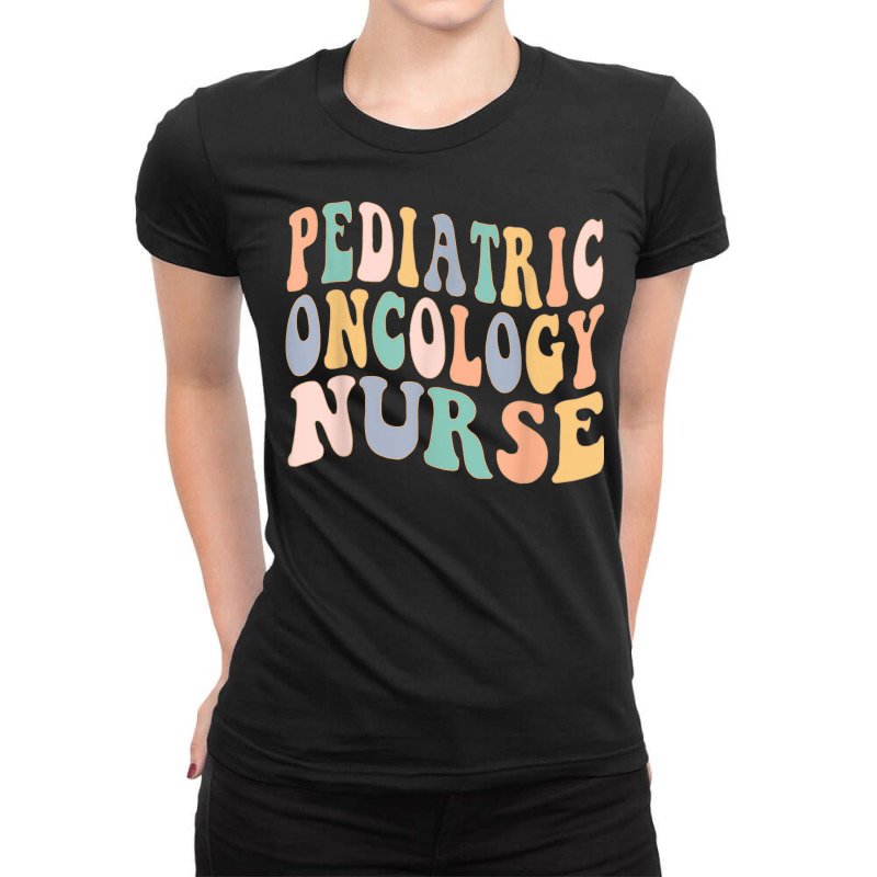 Pediatric Oncology Nurse Vintage Registered Nursing Rn Nurse T Shirt Ladies Fitted T-shirt | Artistshot