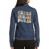 Pediatric Oncology Nurse Vintage Registered Nursing Rn Nurse T Shirt Ladies Denim Jacket | Artistshot