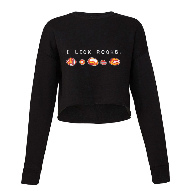 I Lick Rocks Agate Collector Tank Top Cropped Sweater by saterseim | Artistshot