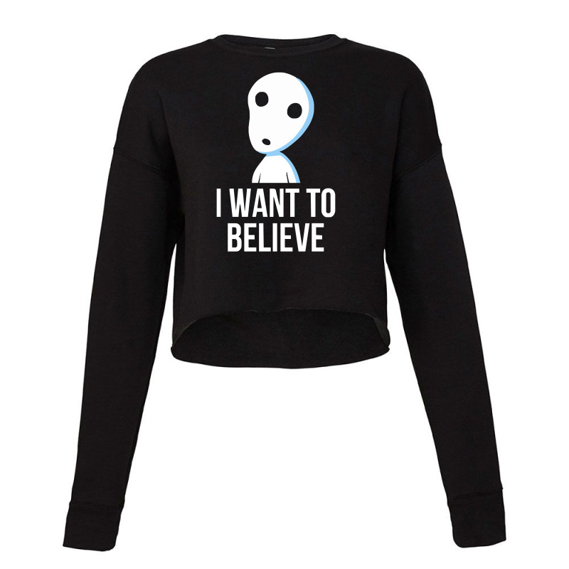 Believe In Spirits Cropped Sweater by Dony_store | Artistshot