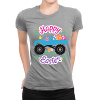 Truck Bunny Egg Happy Easter Day Ladies Fitted T-shirt | Artistshot