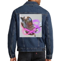 Snail I'd Rather Be A Snail T Shirt Men Denim Jacket | Artistshot