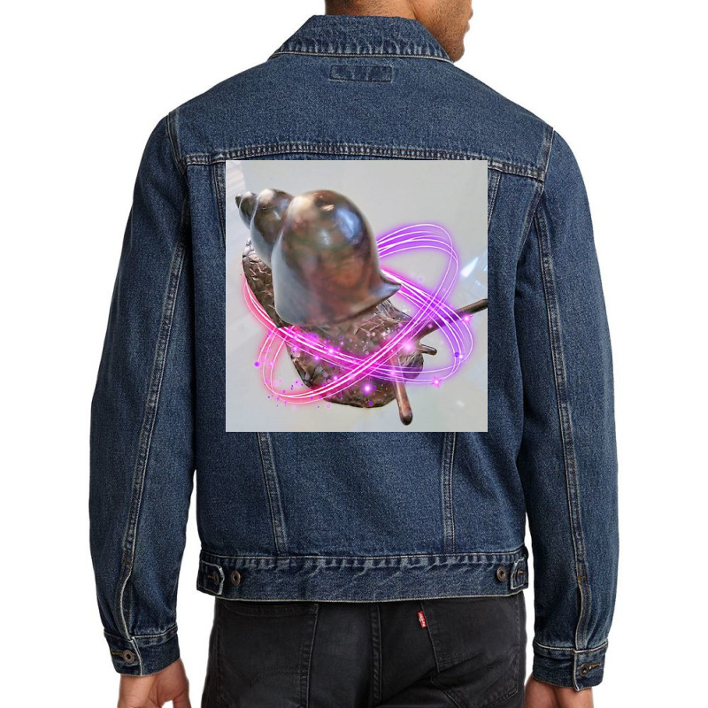 Snail I'd Rather Be A Snail T Shirt Men Denim Jacket by argo | Artistshot