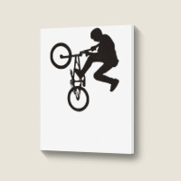 Bmx T Shirt Portrait Canvas Print | Artistshot