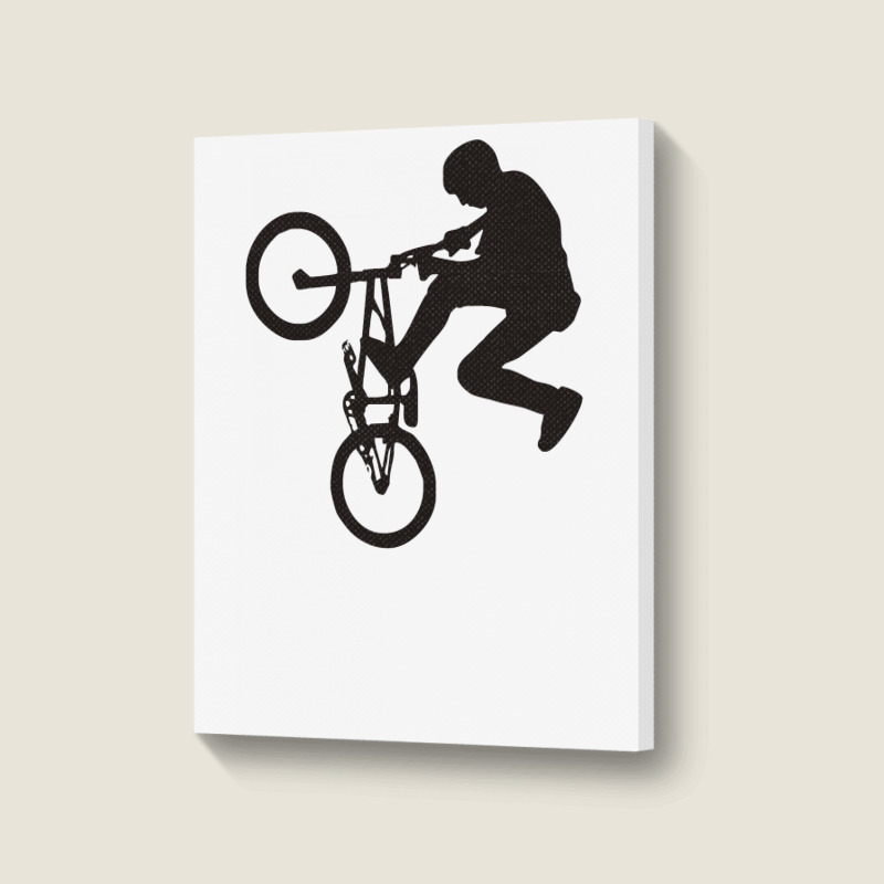 Bmx T Shirt Portrait Canvas Print | Artistshot