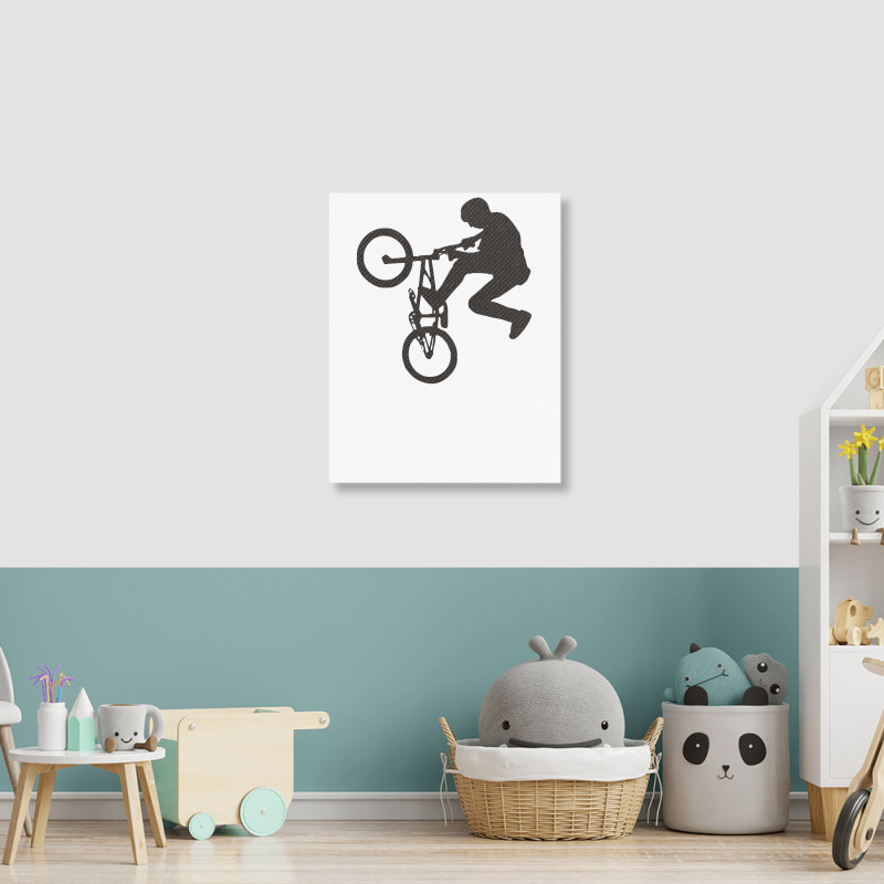 Bmx T Shirt Portrait Canvas Print | Artistshot