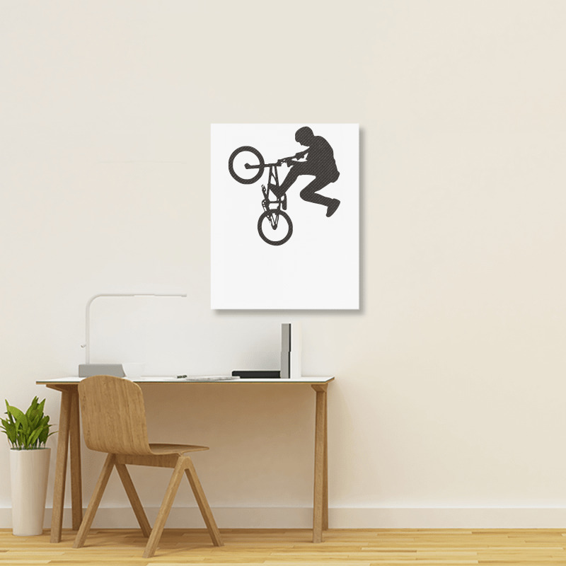 Bmx T Shirt Portrait Canvas Print | Artistshot