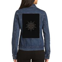 Golden Mandala Ladies Denim Jacket | Artistshot