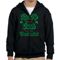 Nurse St Patricks Fully Vaccinated Youth Zipper Hoodie | Artistshot