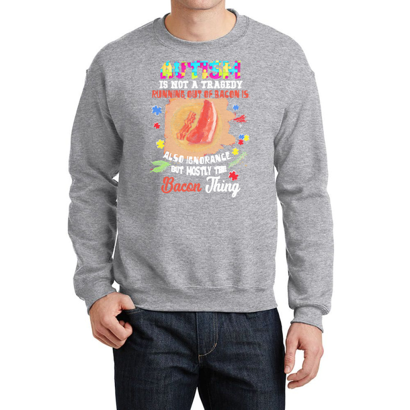 Autism Day 2021 Gift T  Shirt Autism Is Not Tragedy Running Out Of Bac Crewneck Sweatshirt by abelwisoky990 | Artistshot