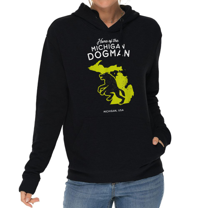 Home Of The Michigan Dogman   Mi, Usa T Shirt Lightweight Hoodie | Artistshot