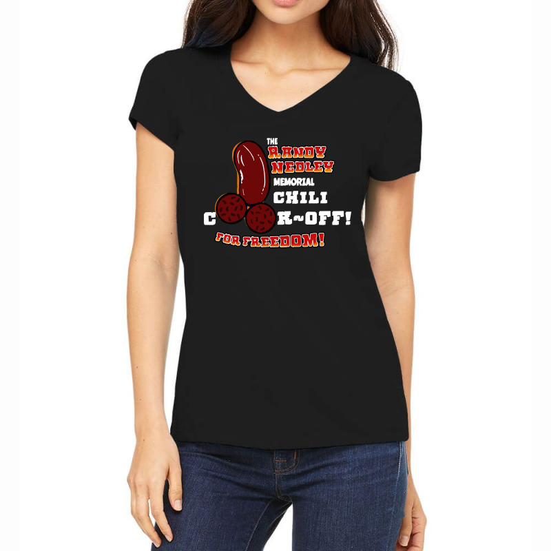 The Randy Nedley Chili Cook Off Women's V-Neck T-Shirt by Kamprett Apparel | Artistshot