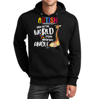 Autism Autistic Giraffe Autism Seeing The World From Different Angle 6 Unisex Hoodie | Artistshot