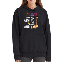 Autism Autistic Giraffe Autism Seeing The World From Different Angle 6 Vintage Hoodie | Artistshot