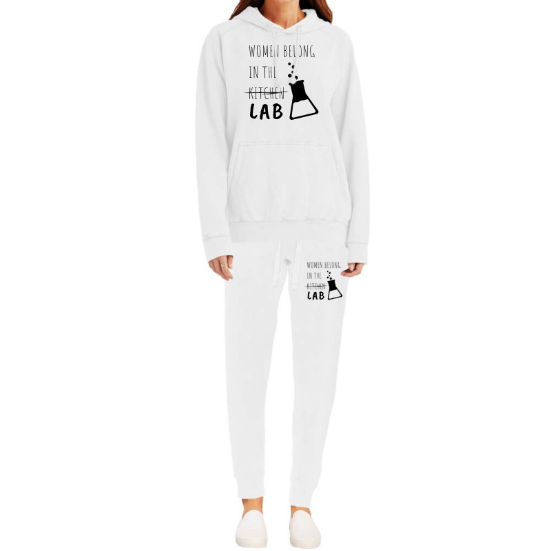 Women Belong In The Lab Female Scientist Quote Hoodie & Jogger set by Sutra Lotus Co | Artistshot