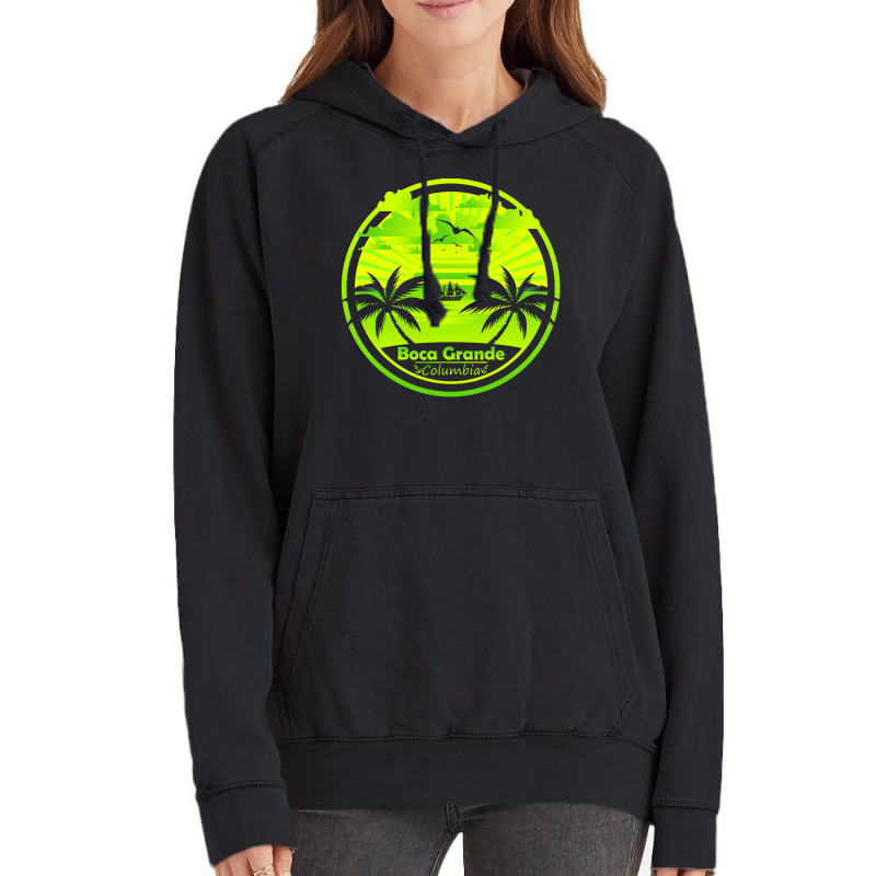 Boca Grande T  Shirt Boca Grande Beach Colombia, Palm Trees Sunset Sum Vintage Hoodie by halvorsonlibby58 | Artistshot