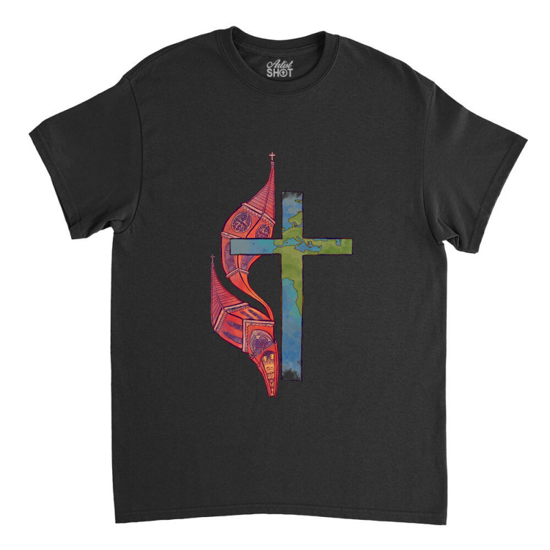 Church And World Classic T-shirt by saterseim | Artistshot