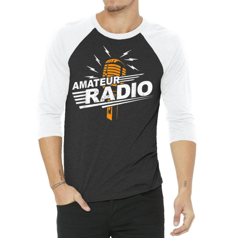 Vintage Amateur Radio Retro Ham Radio Operator T Shirt 3/4 Sleeve Shirt by lorebrend | Artistshot