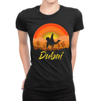 Dubai United Arab Emirates The Palm Premium T Shirt Ladies Fitted T-shirt | Artistshot