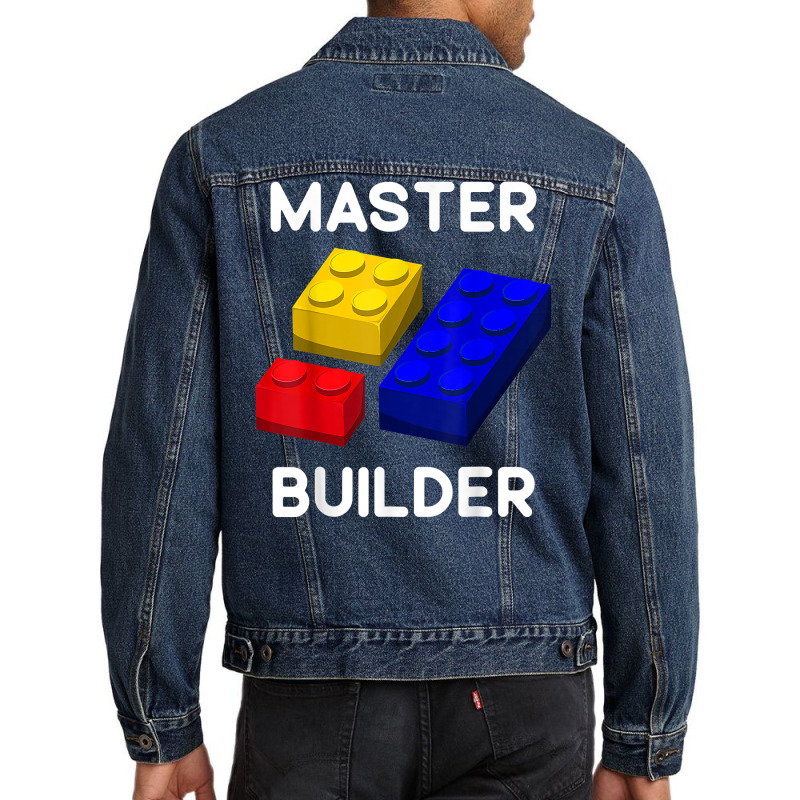 Master Builder Cute Block Building Toys Brick Builders T Shirt Men Denim Jacket by lorebrend | Artistshot