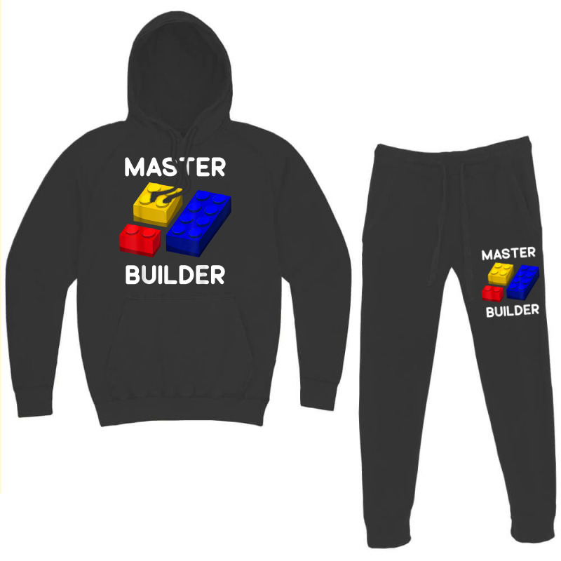 Master Builder Cute Block Building Toys Brick Builders T Shirt Hoodie & Jogger set by lorebrend | Artistshot