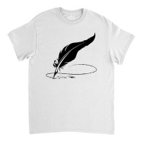 Feather Pen Classic T-shirt | Artistshot