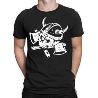 Funny Skull Death Viking T-shirt | Artistshot