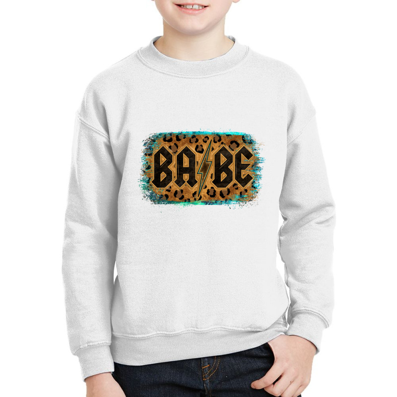 Leopard Pattern Babe Tried Youth Sweatshirt by Bettercallsaul | Artistshot