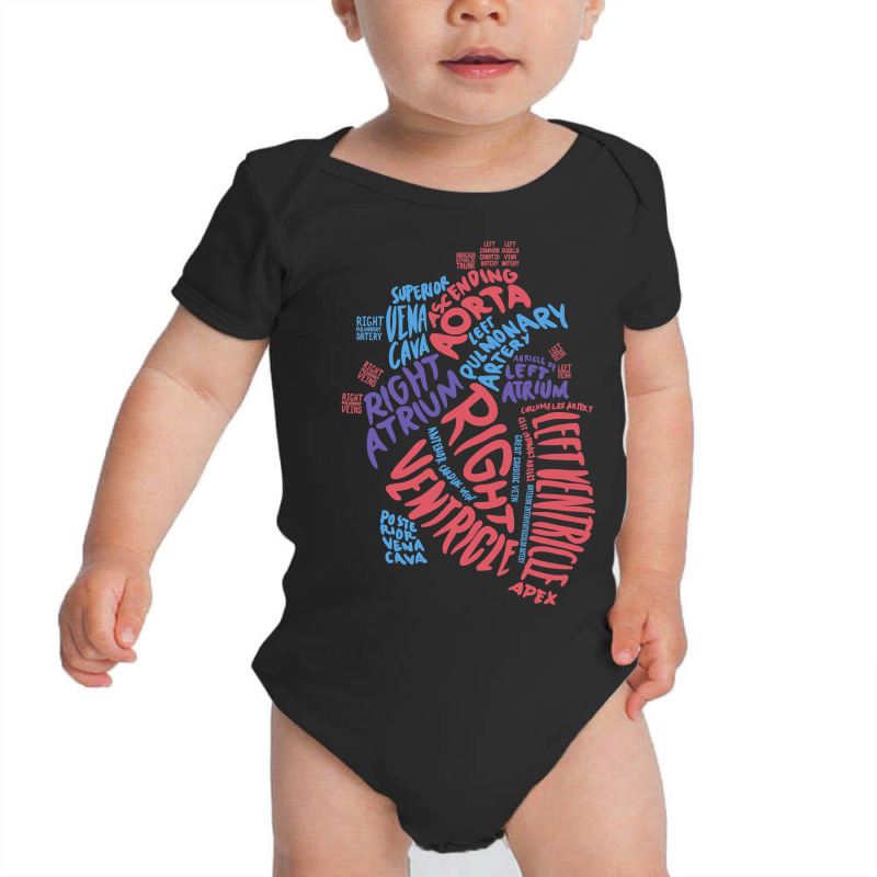 Cardiac Nurse Shirt Anatomical Heart Cardiology Medical Gift T Shirt Baby Bodysuit by longduong89 | Artistshot