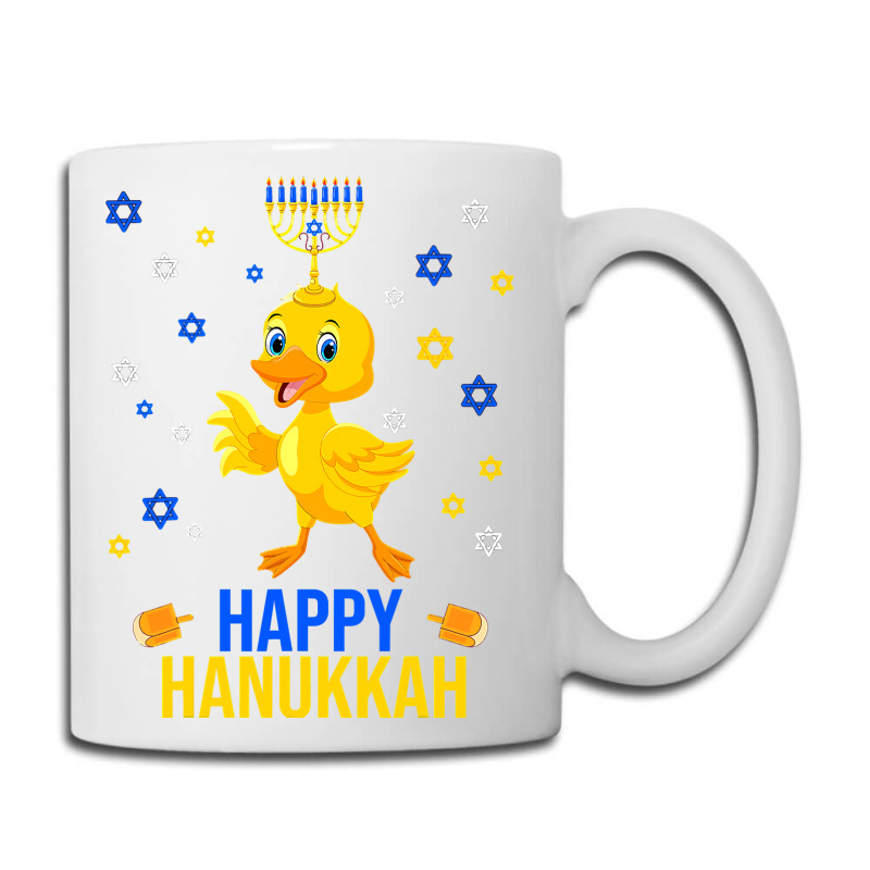 Duck Quack Funny Hanukkah Chanukah Duck Jewish Hebrew Menorah Candles Coffee Mug | Artistshot