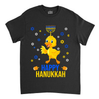 Duck Quack Funny Hanukkah Chanukah Duck Jewish Hebrew Menorah Candles Classic T-shirt | Artistshot