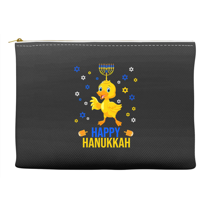 Duck Quack Funny Hanukkah Chanukah Duck Jewish Hebrew Menorah Candles Accessory Pouches | Artistshot