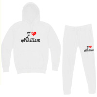 I Heart Nihilism Vintage Look Faded Typography Gift Hoodie & Jogger Set | Artistshot