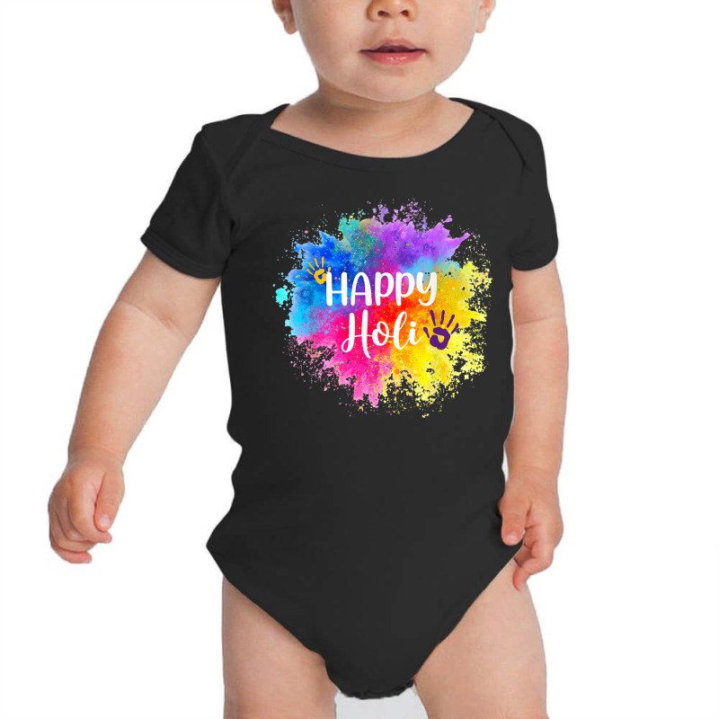 Happy Holi Festival India Colors Spring T Shirt Baby Bodysuit | Artistshot