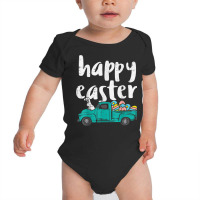 Happy Easter Pickup Truck Bunny Eggs Vintage Men Women Kids T Shirt Baby Bodysuit | Artistshot