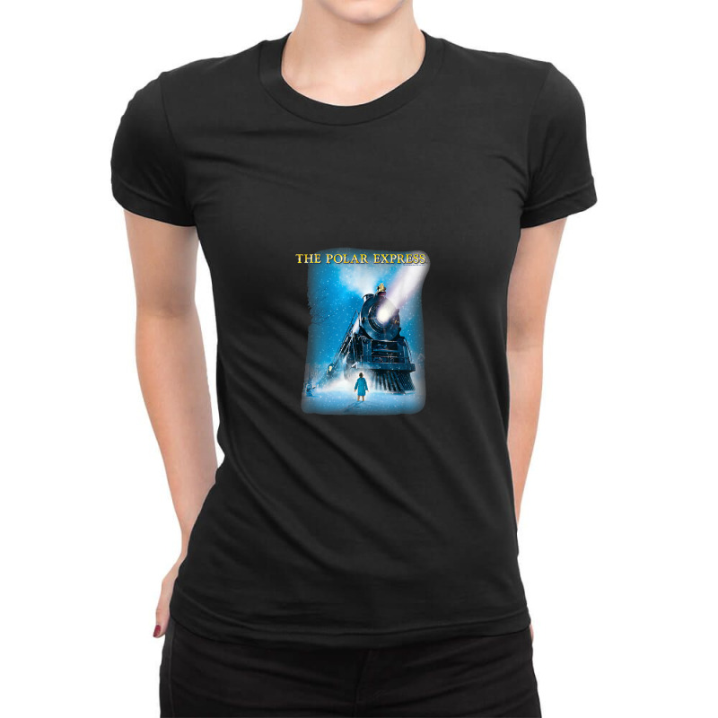 The Polar Express Big Train Ladies Fitted T-Shirt by muloisongunu | Artistshot