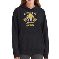 Horse Horses Just A Girl Who Loves Horsesfor A Horse Owners And Riders Vintage Hoodie | Artistshot