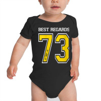 Womens 73 Best Regards Ham Radio   Amateur Radio Operator Gift V Neck Baby Bodysuit | Artistshot