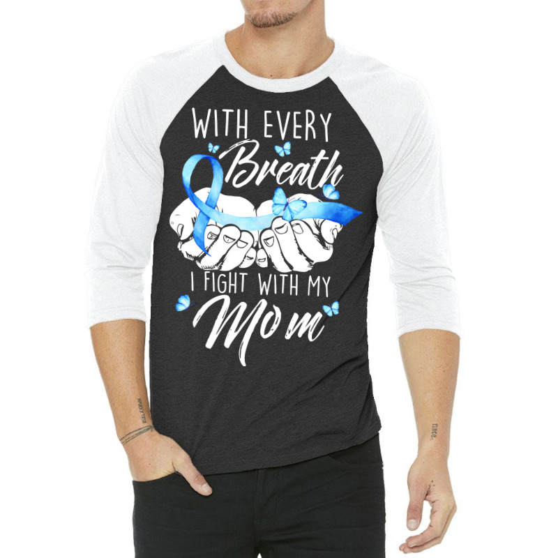 Diabetes Diabetic I Fight With My Mom Diabetes Awareness480 Diabetes A 3/4 Sleeve Shirt by circularflap | Artistshot