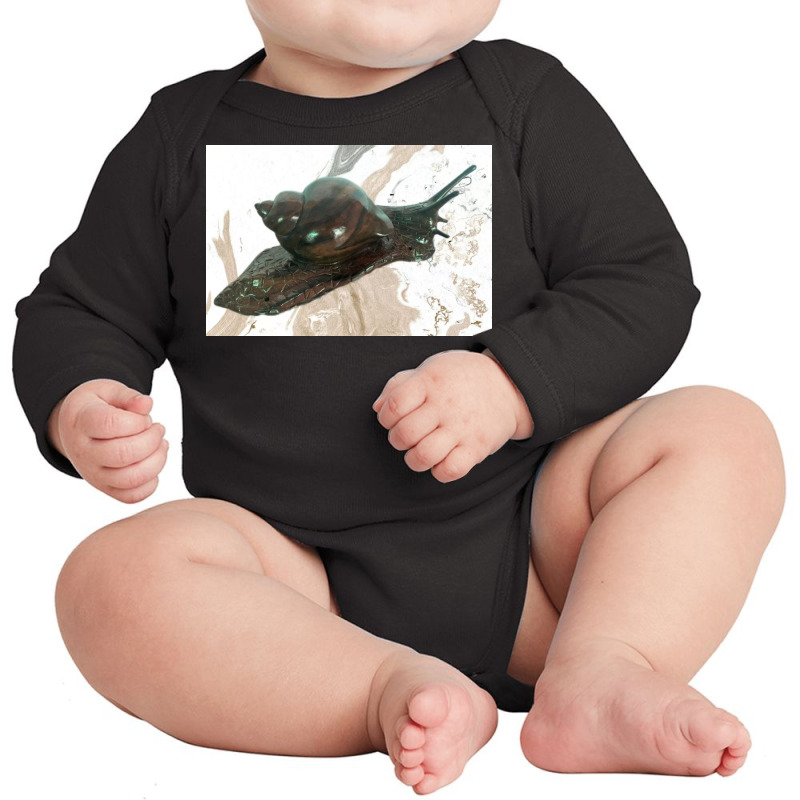 Snail I'd Rather Be A Snail T Shirt Long Sleeve Baby Bodysuit by argo | Artistshot