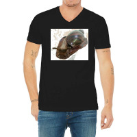 Snail V-neck Tee | Artistshot