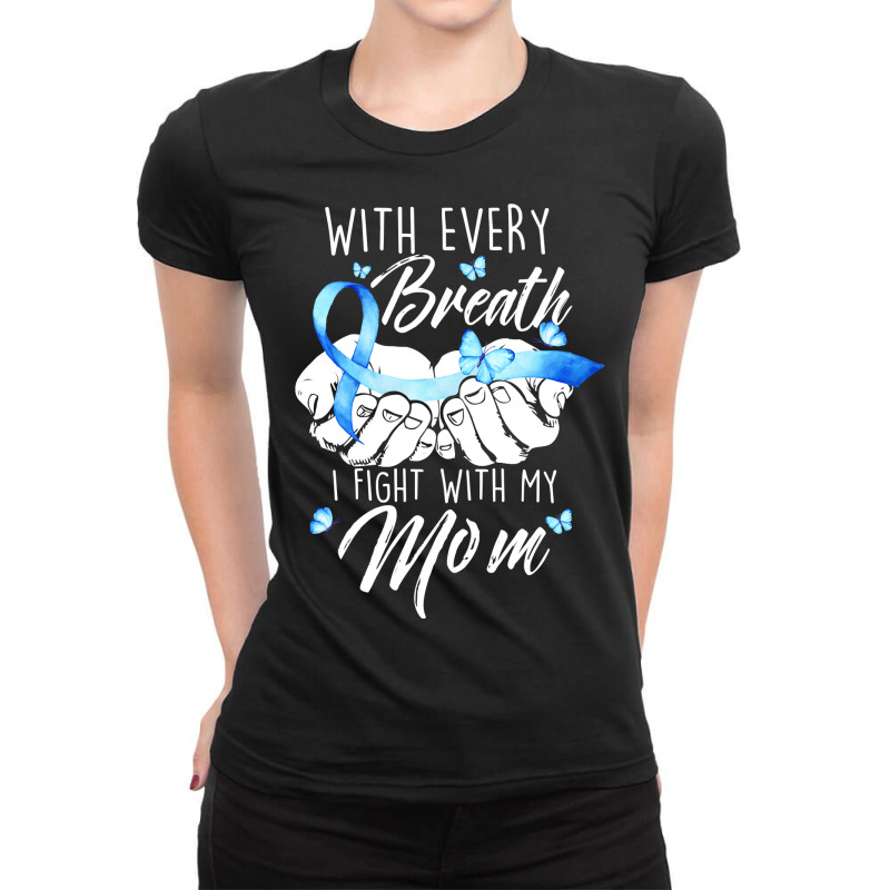 Diabetes Diabetic I Fight With My Mom Diabetes Awareness480 Diabetes A Ladies Fitted T-Shirt by circularflap | Artistshot