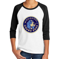 Football Mississippi Hound Dogs Youth 3/4 Sleeve | Artistshot