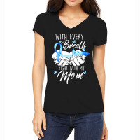 Diabetes Diabetic I Fight With My Mom Diabetes Awareness480 Diabetes A Women's V-neck T-shirt | Artistshot