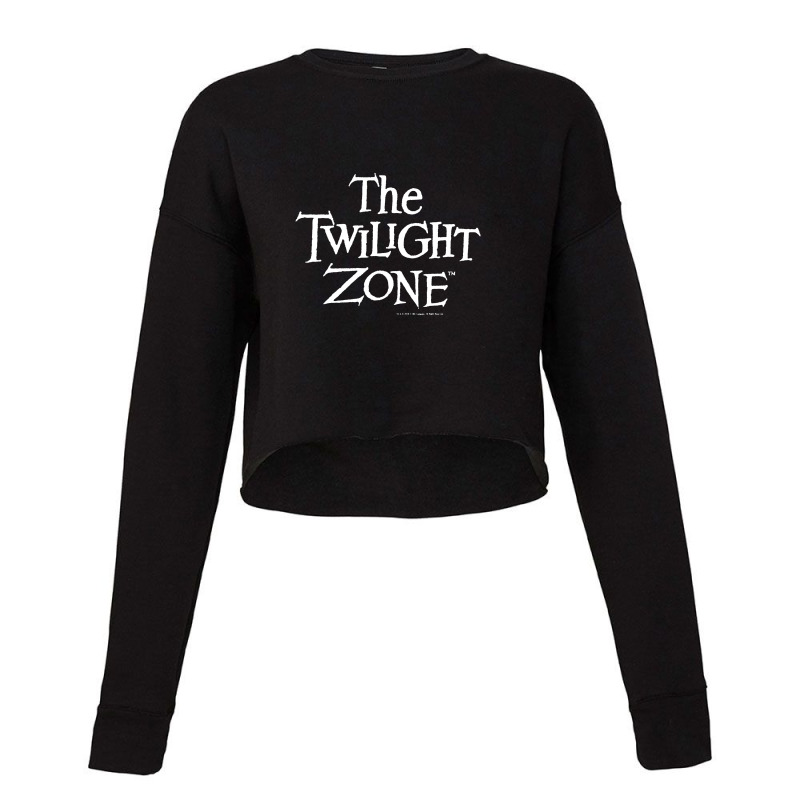 Twilight Zone Simple Title Text Graphic Cropped Sweater by muloisongunu | Artistshot