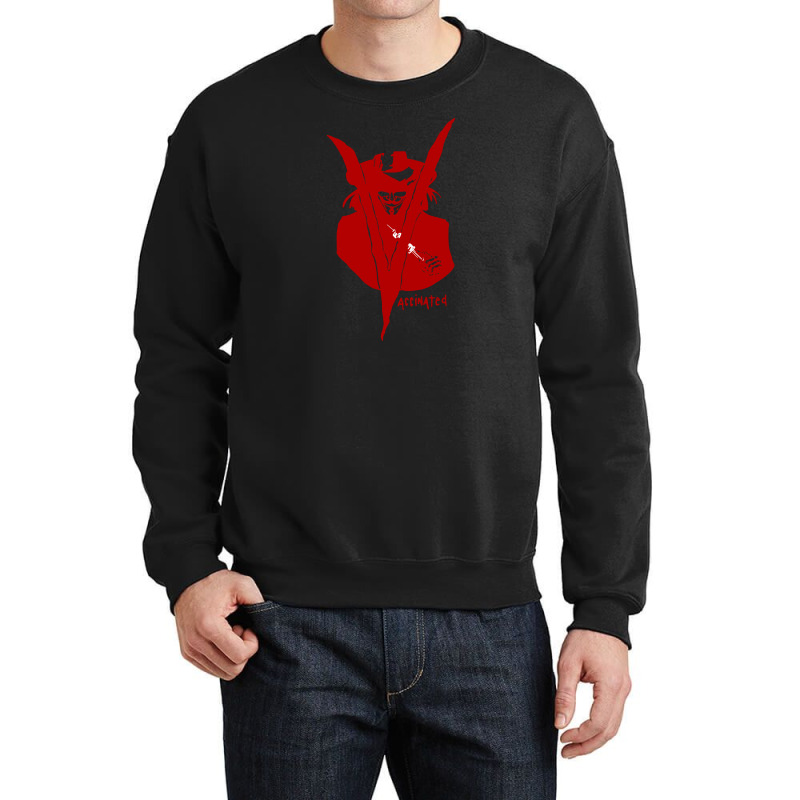 V For Vaccinated Crewneck Sweatshirt by Factory fashion | Artistshot