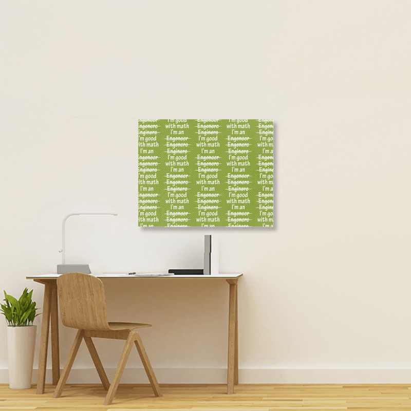 I Am Good With Math Landscape Canvas Print | Artistshot